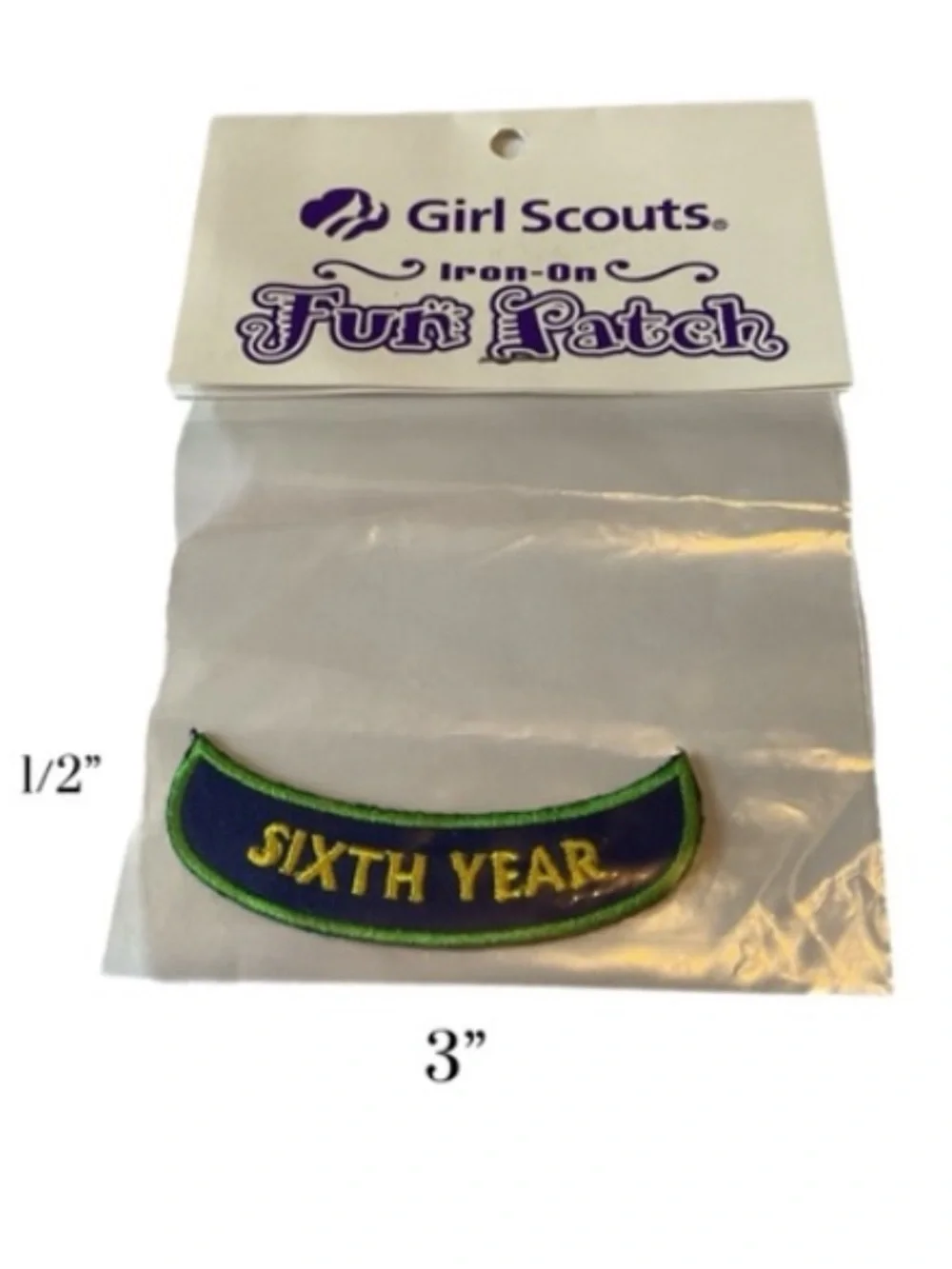 GIRL SCOUTS Iron-On FUN Patches Lot of 4 NWT Never Opened Vintage
